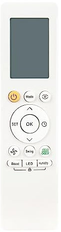 ALLIMITY Ersatz Klimaanlage Fernbedienung passend für Midea Air Conditioner AC A/C RG10L1(2HS)/BGEF RG10A(B2S)/BGEF RG10L1 RG10A