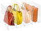 5Pcs Acrylic Closet Shelf Divider, Practical Handbag Organiser, Wardrobe Bag Organiser, Multi-functional Insert Organiser with 5 Slots for Clutch, Wallet, Books and Kitchenware (Transparent)