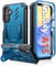 FNTCASE für Samsung Galaxy A15-5G Hülle: Robuste Rundumschutz Handyhülle mit Eingebauter Ständer & Displayschutz Militär-Grade Fallschutz Stoßfeste Schutzhülle für Samsung Galaxy A15 5G 4G