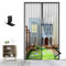 Zanzariera Magnetica per Porte, Rete Fine Tenda Zanzariera Anti Insetti Traspirante, per Porte Finestre Balcone Soggiorno-Black-A|| 200x200cm(78x78inch)