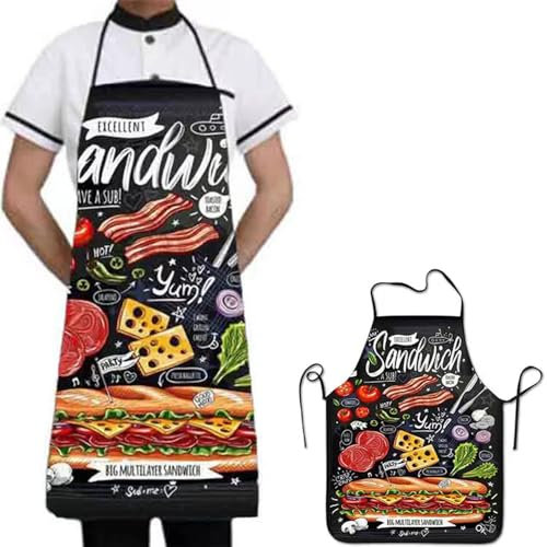 Generic Grillschürze für Männer, Kochschürze, Neuheit Schürze für die Küche Kochen BBQ, sexy Männerschürzen, Geschenk für Party Costume Grill