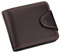 ZEWZI Geldbörse Herren Leder mit Reißverschluss-Münztasche Slim Wallet Herren Geldbeutel Groß Querformat Portemonnaie für Männer