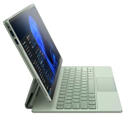 YXH-LPMM 13.0-Inch Tablet for Windows 11 2.2K IPS 60Hz 2160 * 1440 Wireless Tablet with Touchpad Features Floating Magnetic Design,Green-8G+1TB