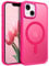 GaoBao Strong Magnetic for iPhone 13 Mini Case, Slim Fit iPhone 13 Mini Phone Case [Compatible with MagSafe] Classic Shockproof Translucent Matte Protective Cover for iPhone 13 Mini 5.4, Hot Pink