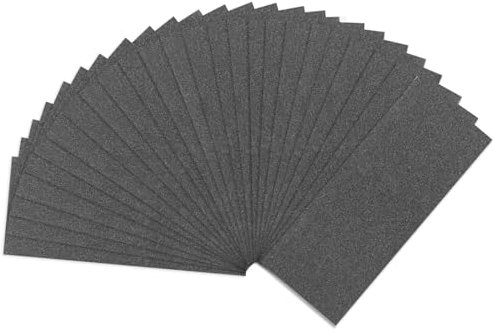 SenmaiTools Schleifpapier 120 Körnung Set 25 Stk Schleifblätter 93 x 230 mm Schmirgelpapier Nass und Trocken Schleifpapier für Auto Metall Holz Stein Lack
