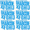 18 Bögen Großbuchstabenaufkleber, 10,16cm wasserfester Alphabetaufkleber Selbstklebende Buchstabenaufkleber Vinyl-Alphabetaufkleber für Draußen Drinnen Dekoration Geburtstag (Blau)