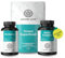 NATURE LOVE® Naturschön Set mit Vanessa Mai - Biotin Komplex, Hyaluronsäure Kapseln mit Zink und Green Superfood - für Haut Haare Nägel - hochdosiert