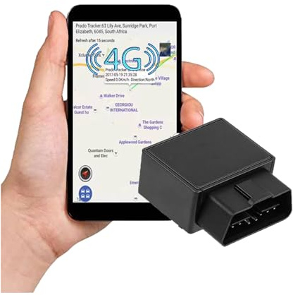 TKMARS 4G OBD2 GPS Tracker GPS Tracker für Auto mit Mehreren Warnmeldungen, Echtzeit-Verfolgung, Kostenloser App
