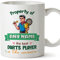 MUGFFINS Personalised Mug for Darts Player Man - in English - Property of - Funny Custom Gift for Colleagues - Ceramic 11oz Mug