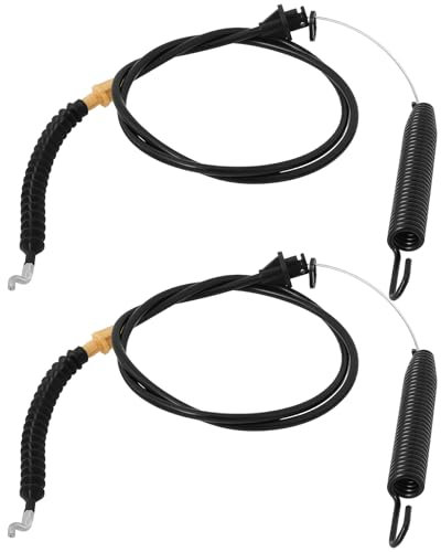 ECSiNG 2 pièces Câble d'engagement de plateau de tondeuse à gazon compatible avec la tondeuse à gazon MTD série 700 OE 946-04173E 746-04173 290-087 Câble d'entraînement de plateau de tondeuse