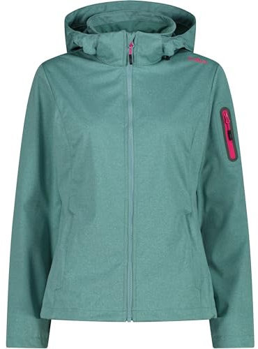 CMP Damen Jacke Light Softshell Melange 39a5016m, E818 Agave Mel., 34