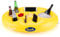 Champrater Aufblasbarer Getränkehalter - XXL Ovaler Poolschwimmer mit Mehrfachhalterung für Drinks, Snacks & Elektronik (62x35cm)
