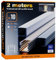 ClarivantiLED LED Profil 2m×10 Aluminium U-Form mit Milchig Weißer Abdeckung Kanal mit Diffusor,Alu Profil LED Streifen Schiene kanalleiste Aluprofil Streifen Profile,lichtkanal led strip aluschiene