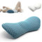 AHSBND Lendenwirbelkissen Memory Foam Lendenkissen Rückenkissen: Rückenstützkissen Ergonomisches Druckentlastung Rückenpolster für Bett Stuhl Auto Bürostuhl (Blau)