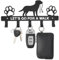 runpeak Hunde Schlüsselhalter für Wand -Kreative Eisenkunst Hundezubehör, Tasche, Kleidung Platzieren Rack, Lustige Hund Stil Eingangs Schlüsselhaken, Multifunktionale Gegenstände aufnehmen Regale