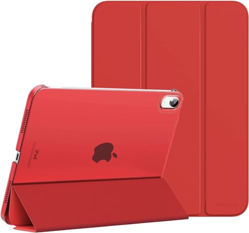 M TECH Smart Case für iPad Air 11 Zoll M3 2025, M2 2024/27.7 cm Air 5th 4th Generation 2022 2020, Schutzhülle Slim Fit Flip Folio Stand Case, Smart Book Cover für iPad Air 6 5 4 (Rot)