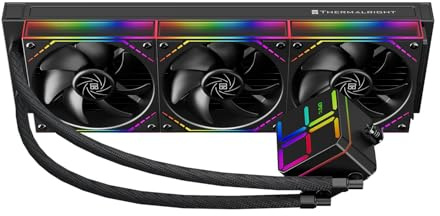 Thermalright TR Magic Qube 360 ARGB Black Liquid Cooler for CPU Building Block Fan with 2000 RPM for AM4/AM5, Intel LGA115X/1200/1700/1851, Temperature Controlled Colour Changing, Digital Display