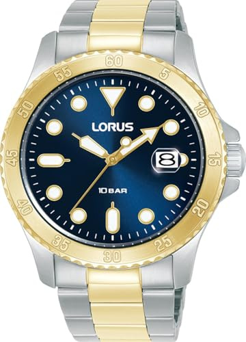 Lorus Damen Uhr sportlich Edelstahl Silber-Gold