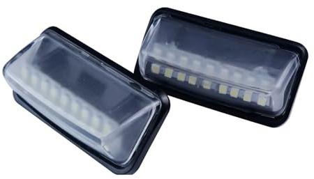 BeiZhengbhD License Plate Lamp For Toyota For Prius For Prime 2016 2017 2018 2019 2020 2021 2022 2023 2024 2025 2x LED License Plate Light Lamp
