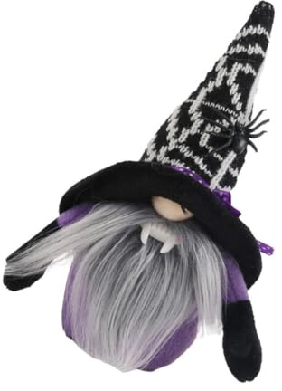 MOBUTOFU Halloween Stoffpuppe Wichtel ohne Gesicht aus Baumwolle und Kunststoff Dekorative Gartenzwerg Figur für Party und Haushaltsdekoration mit Einzigartigem Design