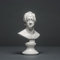 Johann Wolfgang von Goethe Skulptur aus hochwertigem Zellan, echte Handarbeit Made in Germany, Büste in weiß, 17cm