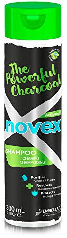 NOVEX The Powerful Charcoal Shampoo 300 ml, Schwarz, Standard