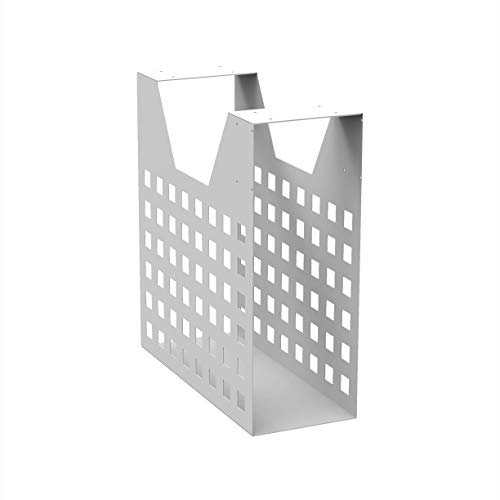 Arnocanali MBE240W Box Acciaio Porta computer PC in Sospensione Sotto Scrivania, Verniciato Bianco