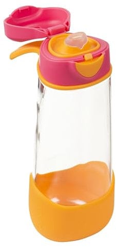 b.box Sport-Trink- und Wasserflasche, leicht zu greifende Flasche und auslaufsicherer Deckel, cooles, modernes, kinderfreundliches Design, kippbar und trinken, 600 ml/20