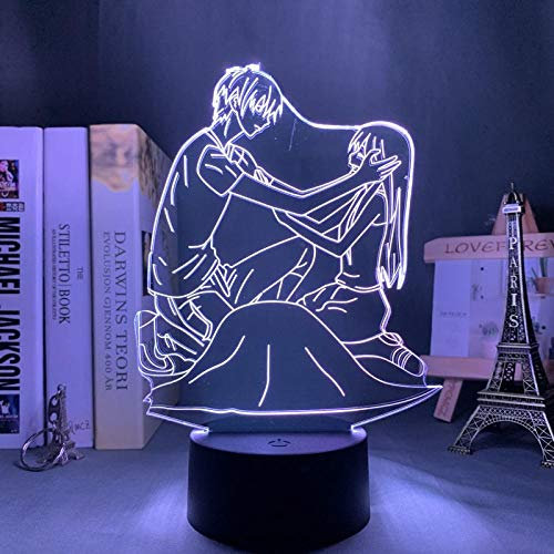 3D Illusion Lamp Led Night Light Fruit Basket for Bedroom Furnishing Gift Colorful Anime Fruit Basket Boy Girl Birthday Gift Christmas Creative Decoration