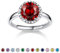Bestyle Zirkonia Ringe für Damen Geburtsstein Januar Fingerring Verstellbarer Ring Silber 925 Mädchen Bling Modeschmuck