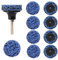 Shineboc Grobschleifscheibe, 10 Stücke 2 inch (50mm) CSD Scheibe Schleifscheibe, Nylongewebe Scheibe für schleifens Polierens Rostentfernung zum Metall Stahl Edelstahl (Blau)