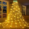 GYLEFY luci Albero di Natale, 3M*16 Rami Catene Luminose dell' Albero Natale 480LED, Anelli Ghirlande Impermeabile per Esterno Interno -Bianco Caldo