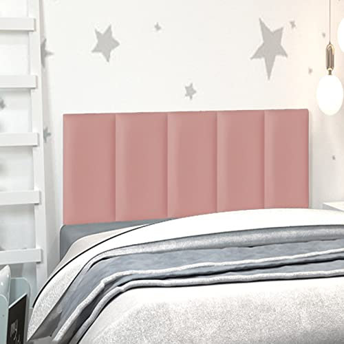 pujindu Anti-Kollisions-Wandaufkleber, Selbstklebender 3D-Wandaufkleber, Baby-Bettschutz-Wandkissen Für Das Wohnzimmer des Kinderzimmers (Farbe : Rosa, Größe : 2PCS)