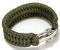 SagaSave Outdoor Paracord Survival Armband, Notfall Rettung Fallschirmseil Armband mit verstellbarer Schnalle für Reisen, Camping und Wandern (Grün)