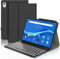 Funda con Teclado Lenovo Tab M10 FHD Plus (2 Gen), Funda Tablet Lenovo Tab K10 con Teclado, Teclado Español Ñ Bluetooth para Lenovo Tab M10 Plus 10.3 2020 TB-X606F/X606X, K10 2021 TB-X6C6, Negro