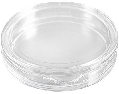 ZEELYDE Lot de 10 petites boîtes à capsules rondes en plastique transparent 26 mm