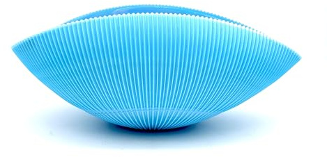 YourMurano - Murano-Glas-Schale für die Wohnkultur, authentische Glasarbeit aus Italien, handgefertigtes Glaszentrum, klassisches hellblaues Mittelstück