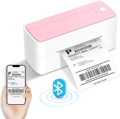 Phomemo 241 Imprimante Thermique Étiquettes 4 x 6 Pouces – Imprimante Étiquette Bluetooth pour Expédition, Compatible avec Amazon, DHL, UPS, Colissimo, Shopify, Vinted