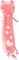 MOMOMI Nice Group Cisai Yuki 60 cm, 1 Pupazzo Gatto rosa salmone