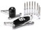 Modeer Kompatibel mit GSX-8S 2023 2024 2025 GSX 8S Motorrad rahmen Antikollisions-Fallschutz Slider Crash gsx-8s gsx8s Zubehör (Silber-Schwarz)