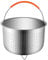 Cestello per cottura a vapore I-nstant Pot Cestello per vaporiera in acciaio inossidabile Filtro per frutta in acciaio inossidabile Accessori per pentola a pressione Strumento da cucina con manico in