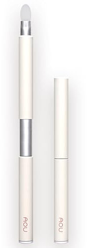 AOU Spazzola con punta in silicone, design compatto e retrattile, per un facile trasporto, con punta arrotondata in silicone