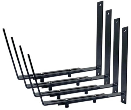INOOMP 1ensemble Support De Pot De Fleurs Réglable Lot de Supports pour Jardinières pour Balcon Et Jardin Accroche Sécurisée pour Plantes Extérieures