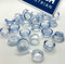 Clear Corrugated Roofing Plastic Screw Cover Strap Caps (50 Pack)
