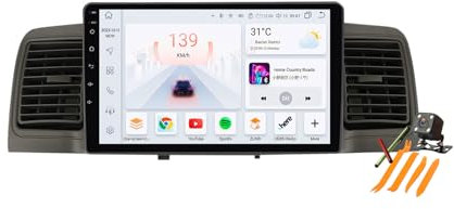 Autoradio Android 13.0 Navi 2 Din Stereo für Corolla EX 2006-2012 Sat GPS Navigation 9 zoll Cartablet DVD Multimedia Player FM BT Receiver mit Carplay 4G 5G WIFI DSP SWC,M6 pro plus3