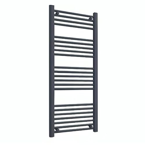 Anthracite 300mm x 1000mm Stainless Steel Towel Radiator, Anthracite Finish
