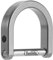KeyUnity KA17 Titanium D Ring Key Shackle, U Shape Key Ring Horseshoe Clasp for Car Fob, DIY Leather Key Organizer Keychain (Sandblasted, M)