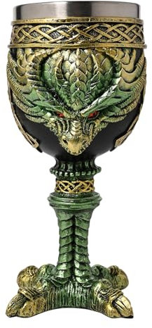 Widdop and Co. - Juliana Mystic Legends - Dragon Claw Goblet - Mythical, Fantasy & Gothic Drinking Cup, Homeware for Medieval Party, Roleplay Gaming & Home Decor.