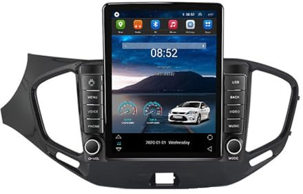BOJONTN Android 14 Doppel Din 9.7-Zoll-HD-Touchscreen Autoradio für Lada Vesta 2015-2020 mit Kabelloses CarPlay GPS Navigation Rückfahrkamera Lenkradsteuerung Bluetooth(XY2 (2+32G))