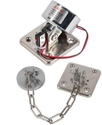 QANYEGN Support de Porte Coupe-feu magnétique, Support de Porte Coupe-feu magnétique en Acier Inoxydable, Support de Porte au Sol avec Force d'aspiration de 50 kg pour la Maison (DC24V)